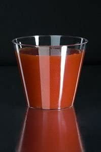 20 Pack 5oz. Plastic Dessert Tumblers - Mini Hard Plastic Cups - Decodine