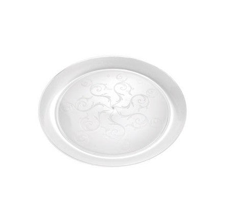 20 Pack 6.25" Round Plastic Dessert Plates - Clear - Decodine