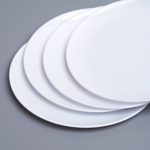 20 Pack 7.5" White Hard Plastic Classic Plates - Decodine