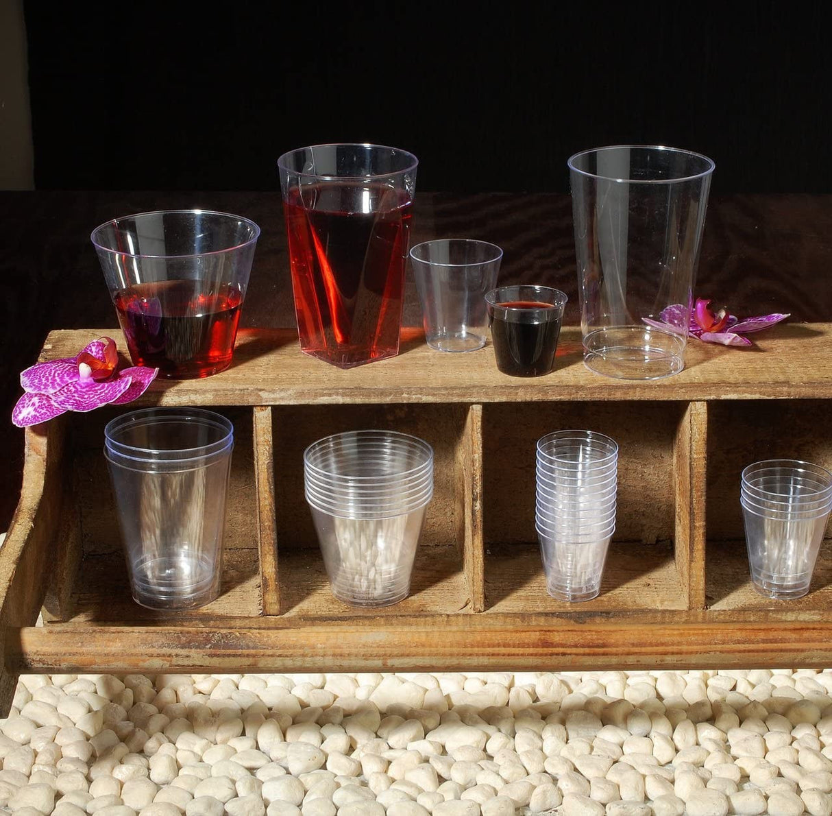 20 Pack 7oz Plastic Tumblers - Plastic cups - Decodine