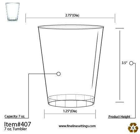 20 Pack 7oz Plastic Tumblers - Plastic cups - Decodine