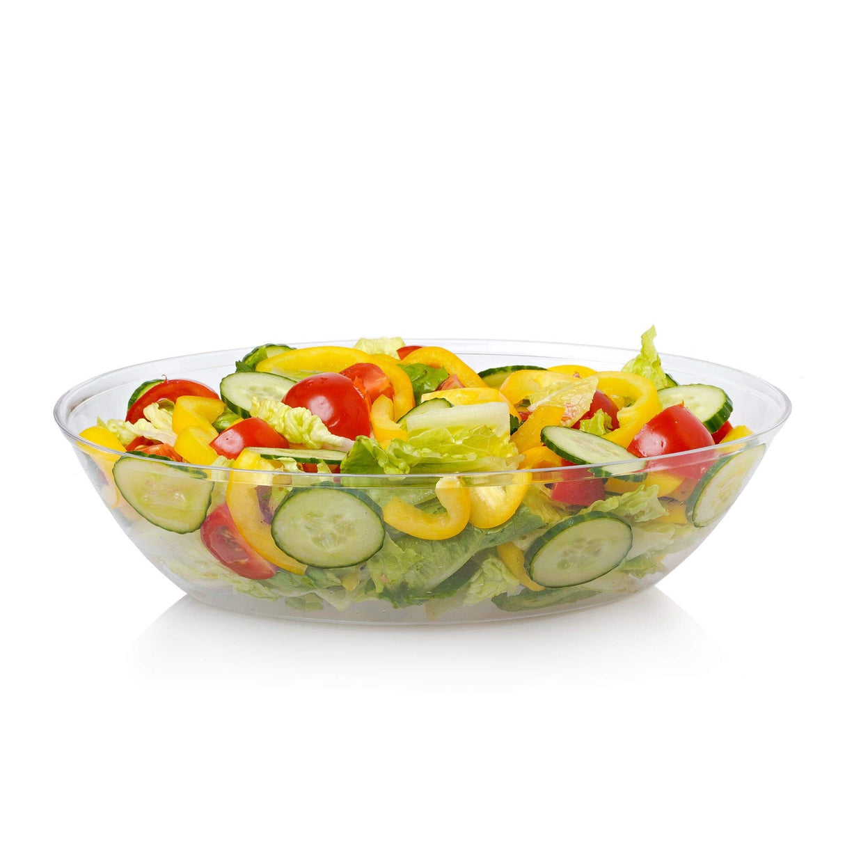 2.25 Litre Clear Oval Plastic Serving Bowls - Decodine