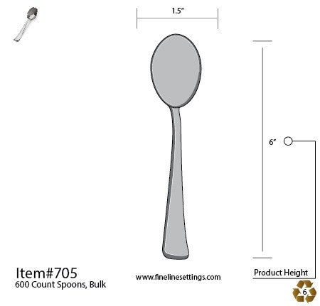 25 Pack Silver Soup Spoons - Decodine