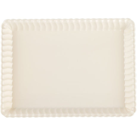 3 Pack 9" x 13" Ivory Rectangular Serving Trays - Decodine