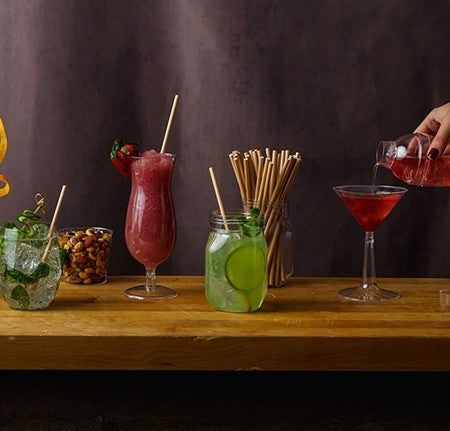 300 Pack 10.25" Giant Kraft Paper Drinking Straws - Individually Wrapped - Decodine