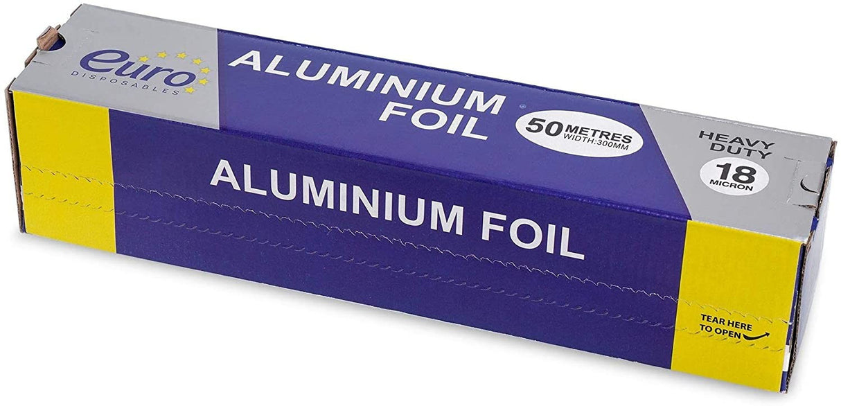 30cm Aluminium Foil Food Wrap Roll - 50 Meter Roll - Decodine