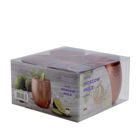 4 Pack 16oz Plastic Moscow Mule Mugs - Decodine