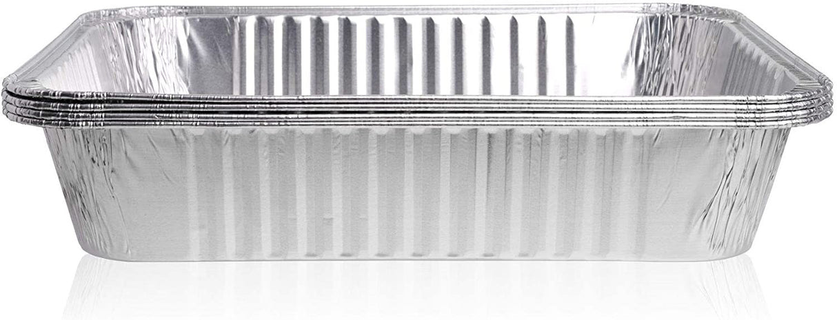 4 Pack 27cm x 37cm Large Heavy Duty Aluminium Disposable Foil Pans - Decodine