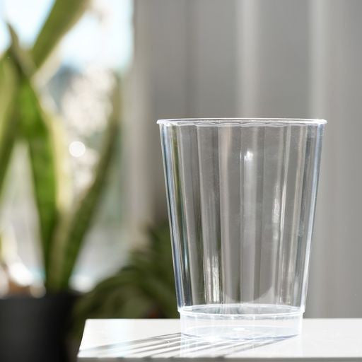 40 Pack 10 oz Fluted Design Plastic Tumblers - Decodine