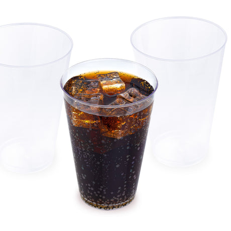 40 Pack 14oz Plastic Clear Party Glasses/Cups - Decodine