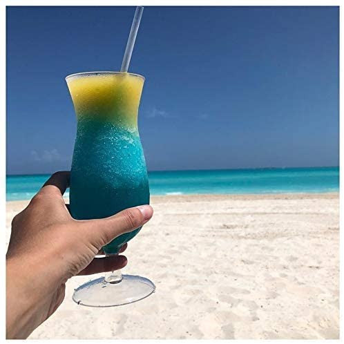 5 Pack 14oz Hurricane Pina Colada Plastic Glasses - Decodine