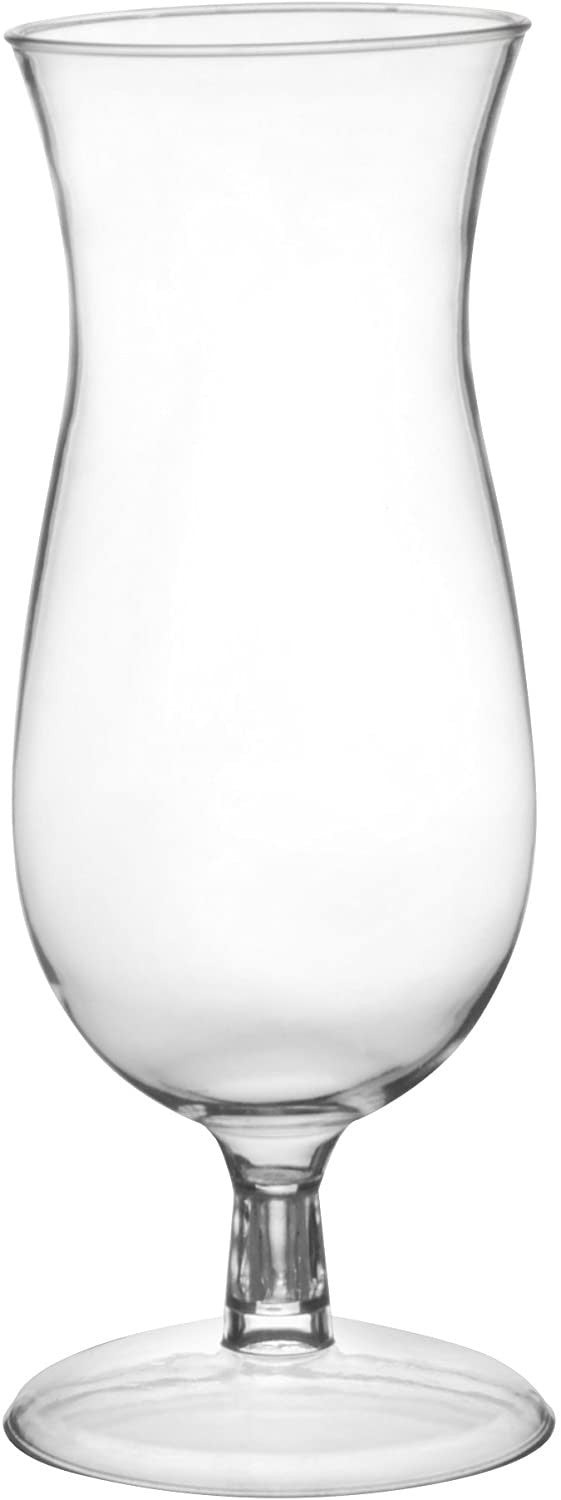 5 Pack 14oz Hurricane Pina Colada Plastic Glasses - Decodine