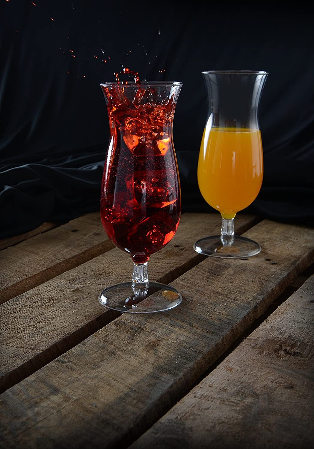 5 Pack 14oz Hurricane Pina Colada Plastic Glasses - Decodine