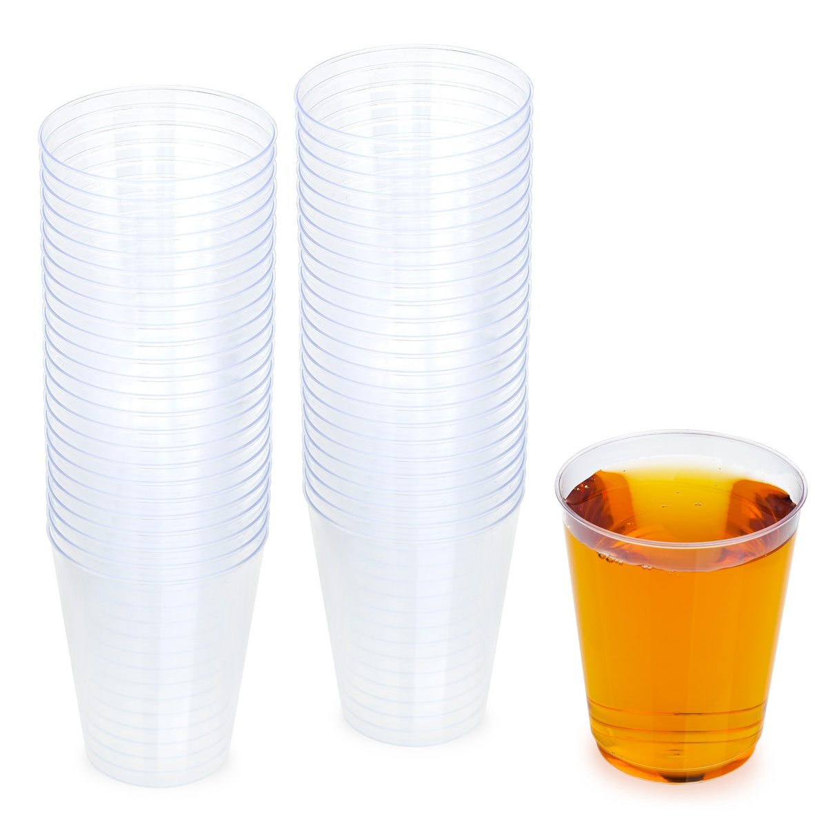 50 Pack 10oz Plastic Clear Party Glasses/Cups - Decodine