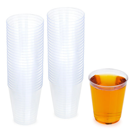 50 Pack 10oz Plastic Clear Party Glasses/Cups - Decodine