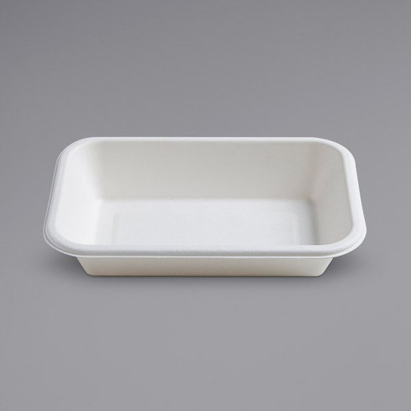 50 Pack 12oz Rectangular Bagasse Serving Bowls - Decodine