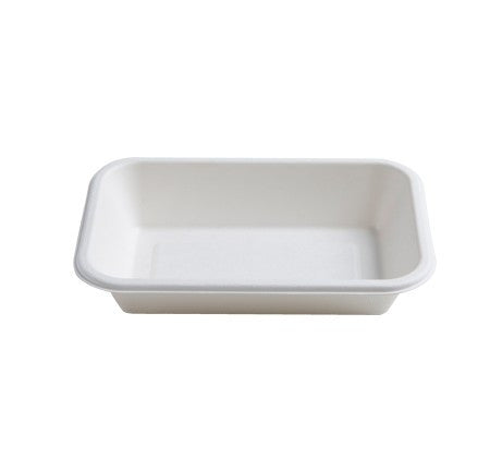 50 Pack 12oz Rectangular Bagasse Serving Bowls - Decodine