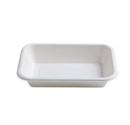 50 Pack 16oz Rectangular Bagasse Serving Bowls - Decodine