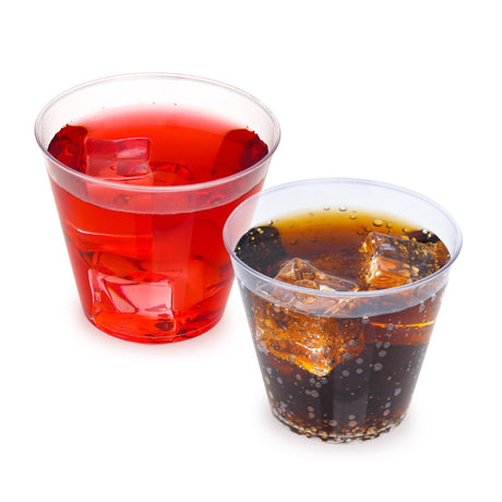50 Pack 5oz Plastic Clear Dessert Party Glasses/Cups - Decodine
