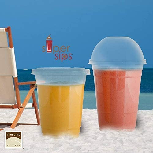 50 Pack 8oz (78mm) Plastic Smoothie PETE Cups (230ml) - Decodine