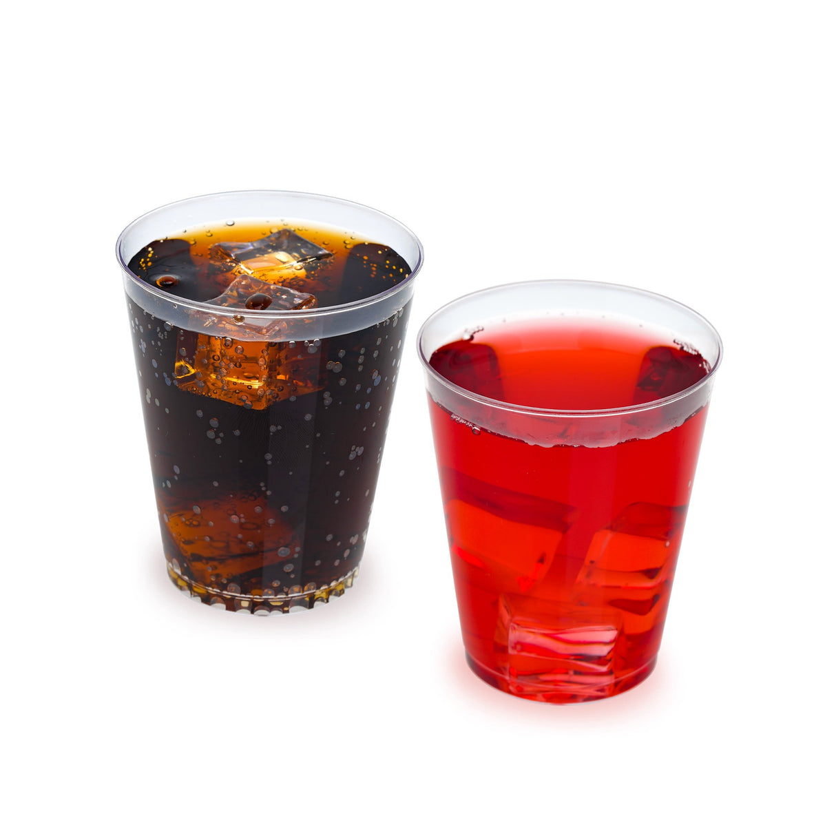 50 Pack 8oz Plastic Clear Party Glasses/Cups - Decodine