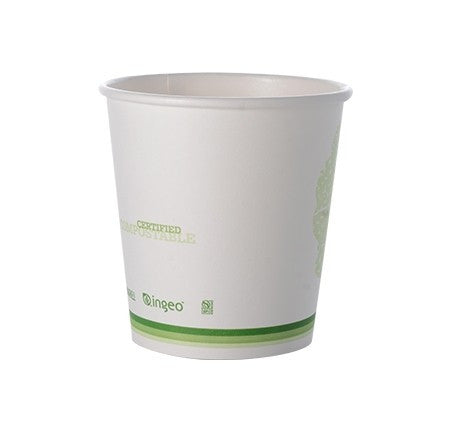 50 Pack 8oz PLA Lined Paper Coffee Cups 80mm Rim - Decodine