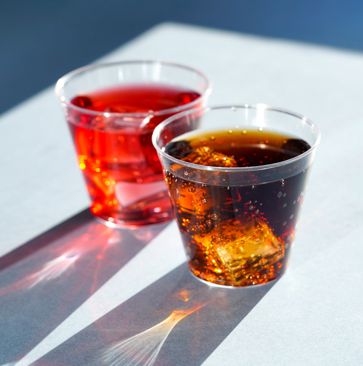 50 Pack 9oz Plastic Clear Party Dessert Rock Glasses/Cups - Decodine