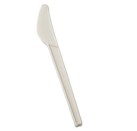 50 Pack CPLA White Disposable Knives - Decodine