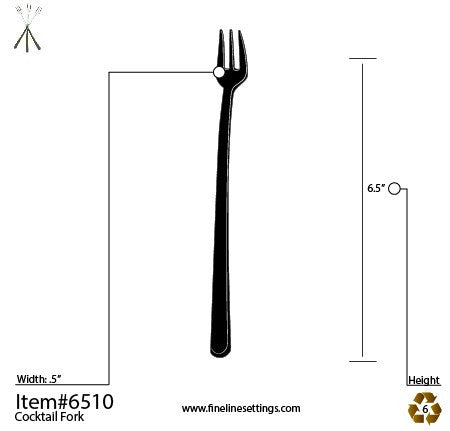 6" Mini Cocktail Forks Silver 20 Pack - Decodine