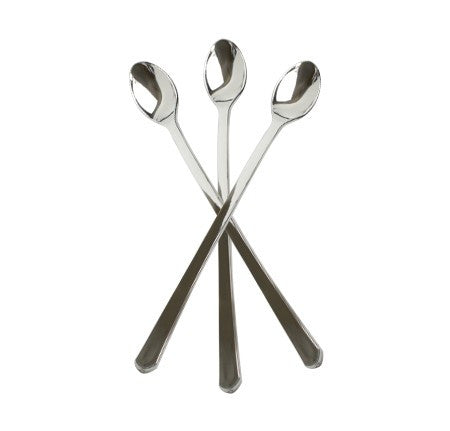 6" Mini Silver Cocktail Spoon 20 Pack - Decodine