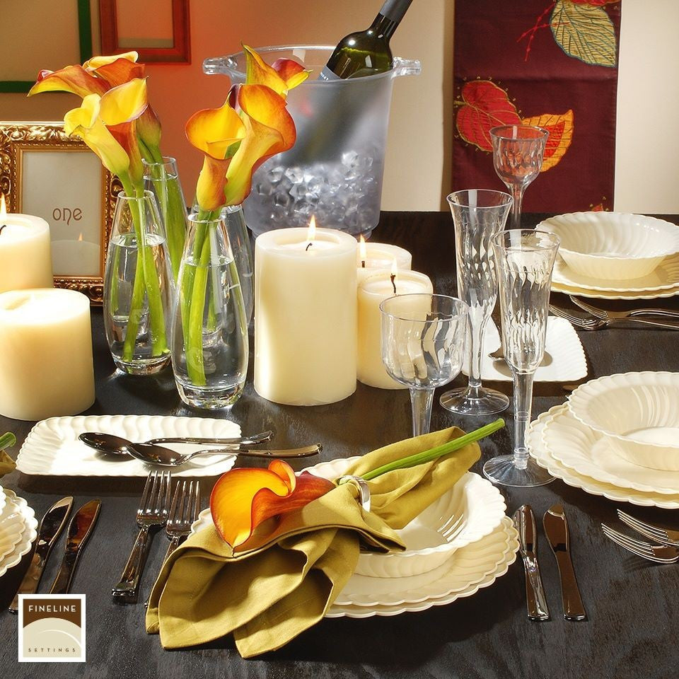 8 Pack 5oz Plastic Champagne Flutes (one piece) - Decodine