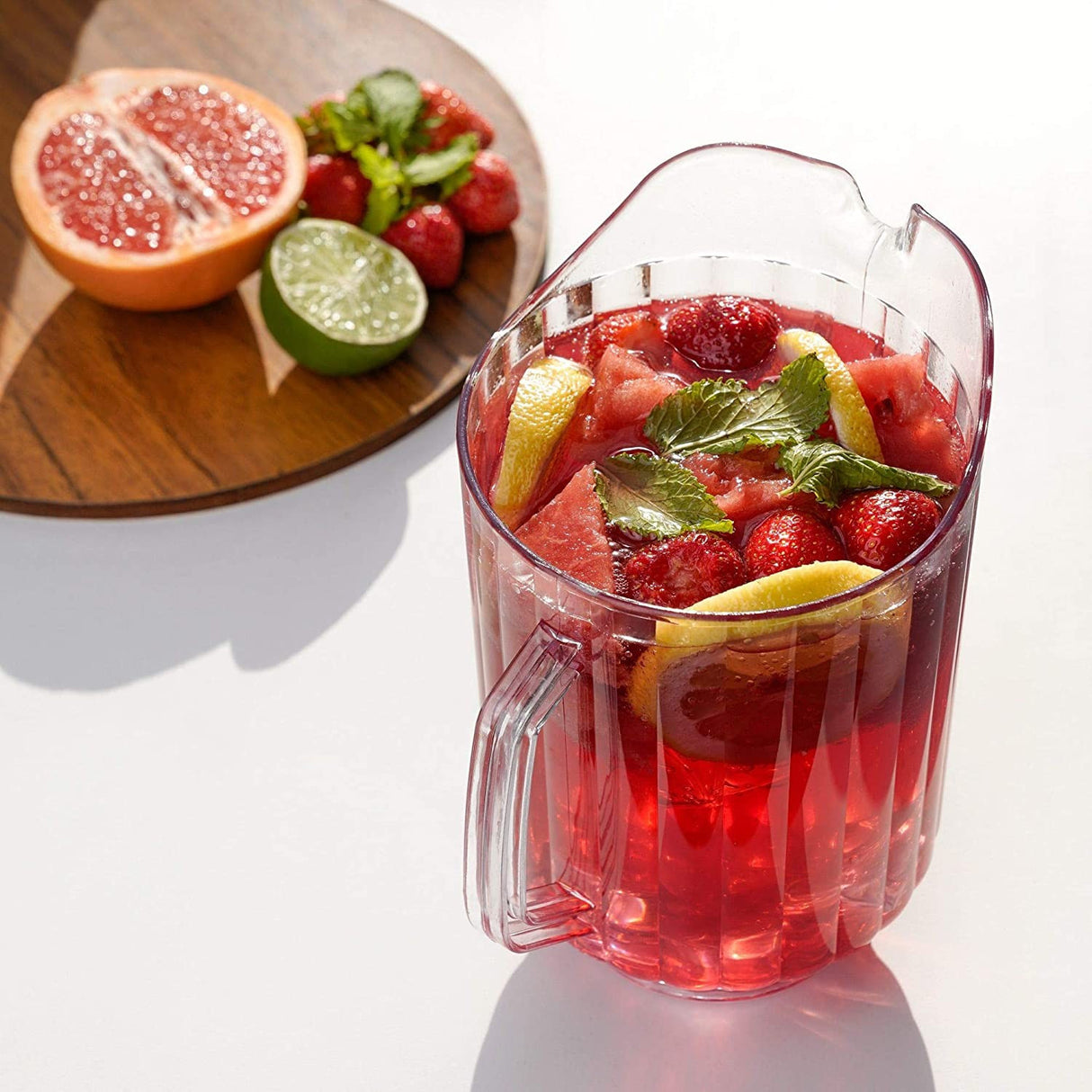 64oz Heavy Duty Plastic Water Jug - Cocktail Pitchers - Decodine