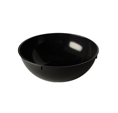7.5 Litre Black Round Heavyweight Plastic Serving Bowls with Design - Decodine