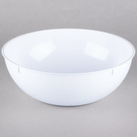 7.5 Litre White Round Heavyweight Plastic Serving Bowls with Design - Decodine