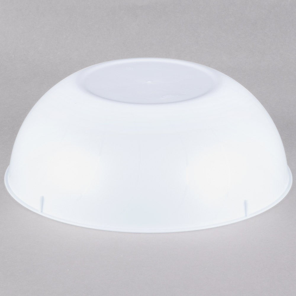 7.5 Litre White Round Heavyweight Plastic Serving Bowls with Design - Decodine