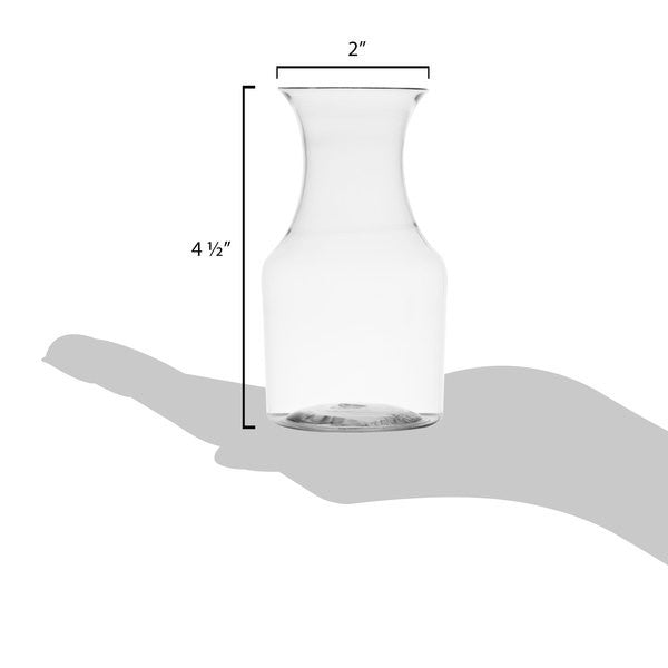 7.5 oz Plastic Mini Carafe 6 Pack - Decodine