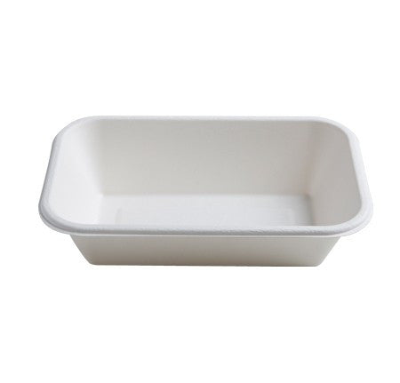 75 Pack 24oz Rectangular Bagasse Serving Bowls - Decodine