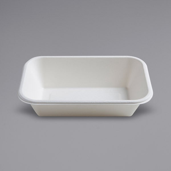 75 Pack 32oz Rectangular Bagasse Serving Bowls - Decodine