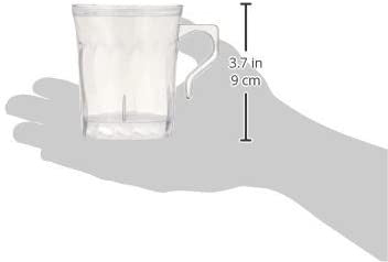 8 Pack 8oz Plastic Bone (Ivory) Coffee Mugs - Decodine