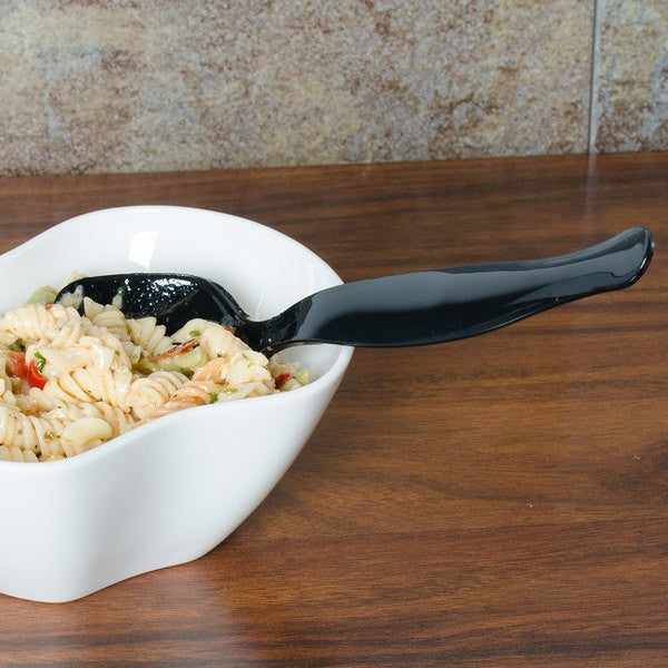 Black Plastic Serving Spoon 8.5" - Decodine