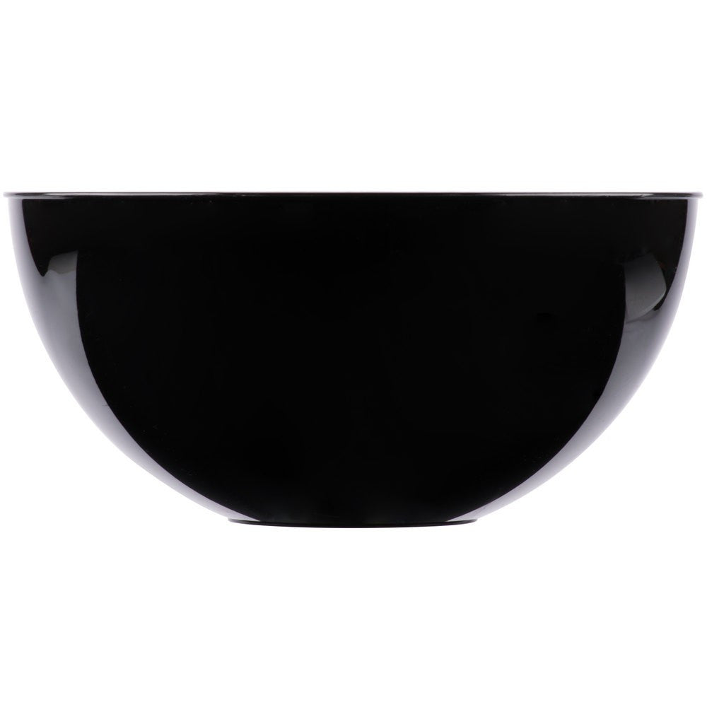 Black Round Plastic Serving Plastic Bowls - Decodine