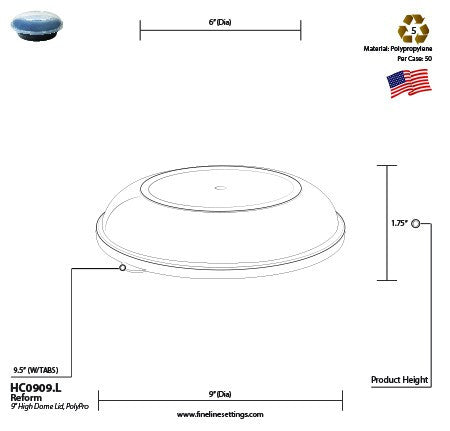 Lid for Round Serving Bowls - Decodine
