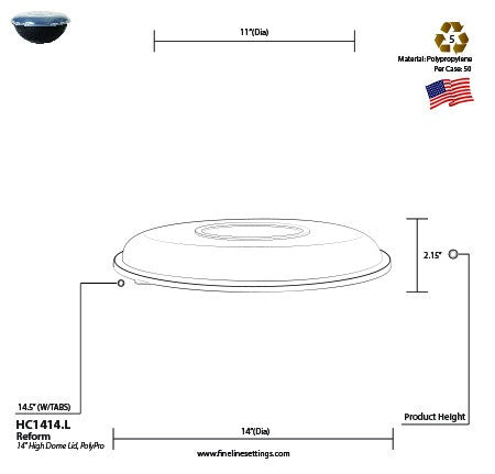 Lid for Round Serving Bowls - Decodine