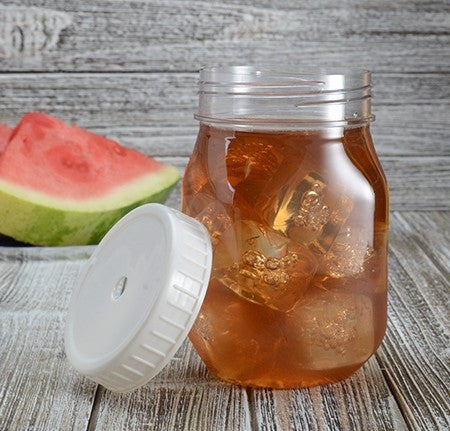 Lid With Hole for Mason Jar - Decodine