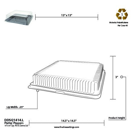 Lids for Square Trays - Decodine