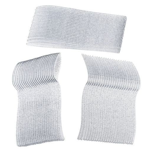 150 Pcs Plastic Silver Dinnerware Set ~ Plates Cutlery & Cups Combo for 25 Guests Glittered Sliver - Decodine