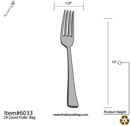 Silver Forks 24 Pack - Decodine