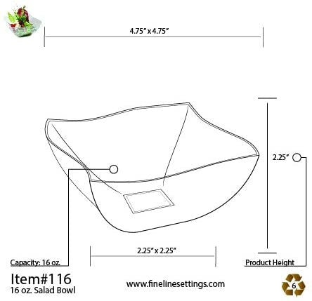 Square Clear Plastic Waved Designed Serving Bowls - Decodine