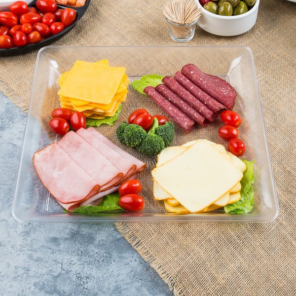 Square Clear Platter - Decodine
