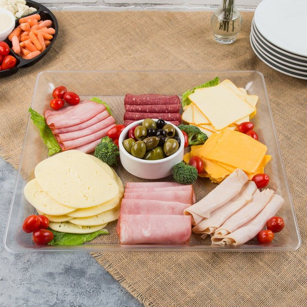 Square Clear Platter - Decodine